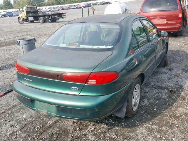 3FAFP13P51R136619 - 2001 FORD ESCORT GREEN photo 4