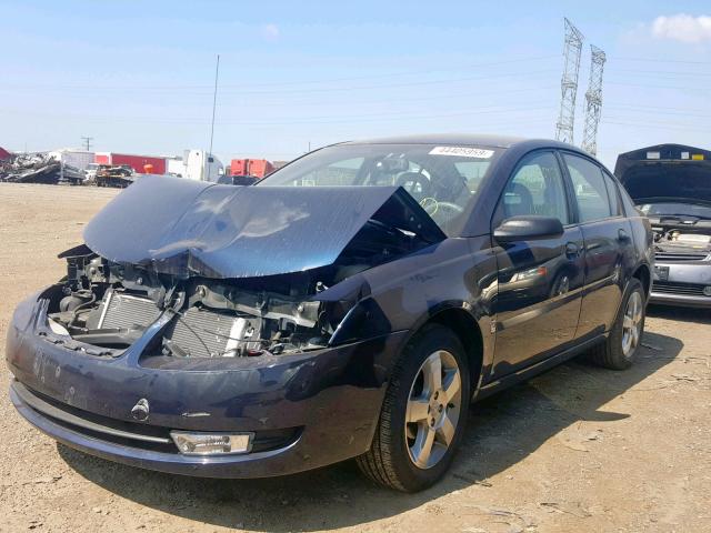 1G8AL55F27Z164114 - 2007 SATURN ION LEVEL BLUE photo 2