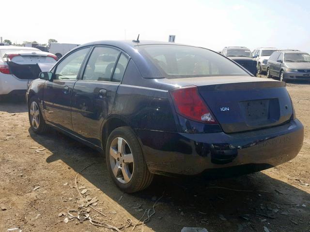 1G8AL55F27Z164114 - 2007 SATURN ION LEVEL BLUE photo 3