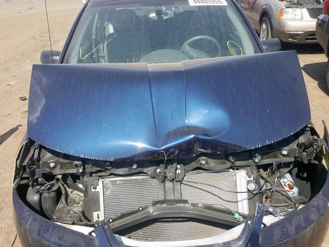 1G8AL55F27Z164114 - 2007 SATURN ION LEVEL BLUE photo 7