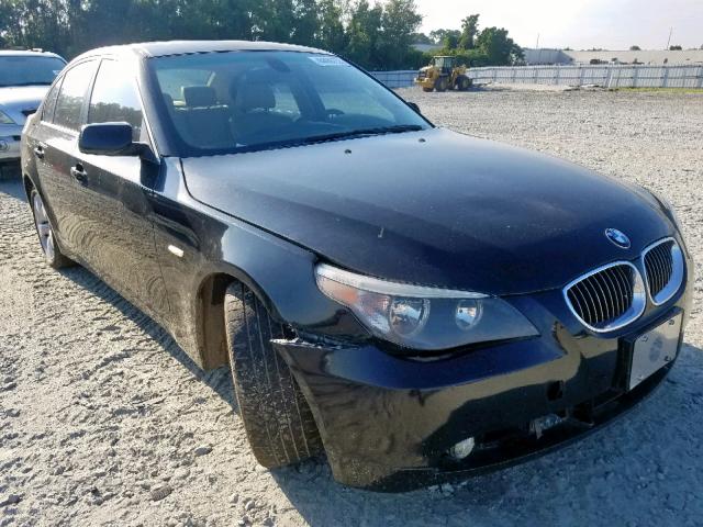 WBANE53597CY06596 - 2007 BMW 525 I BLACK photo 1