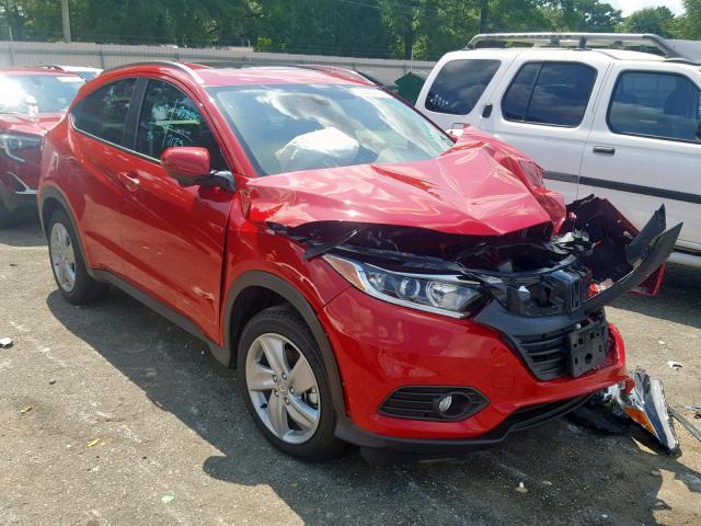 3CZRU6H51KM706936 - 2019 HONDA HR-V EX RED photo 1