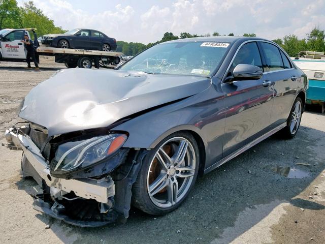 WDDZF4KB1HA185523 - 2017 MERCEDES-BENZ E 300 4MAT GRAY photo 2