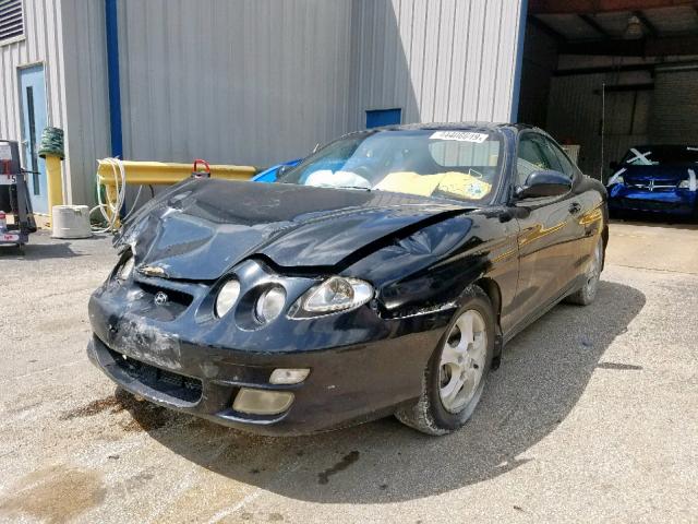 KMHJG35F4YU175284 - 2000 HYUNDAI TIBURON BLACK photo 2