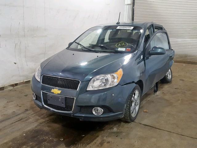 KL1TG6DE1BB133639 - 2011 CHEVROLET AVEO LT BLUE photo 2