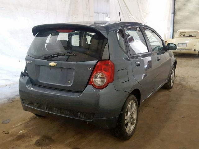 KL1TG6DE1BB133639 - 2011 CHEVROLET AVEO LT BLUE photo 4