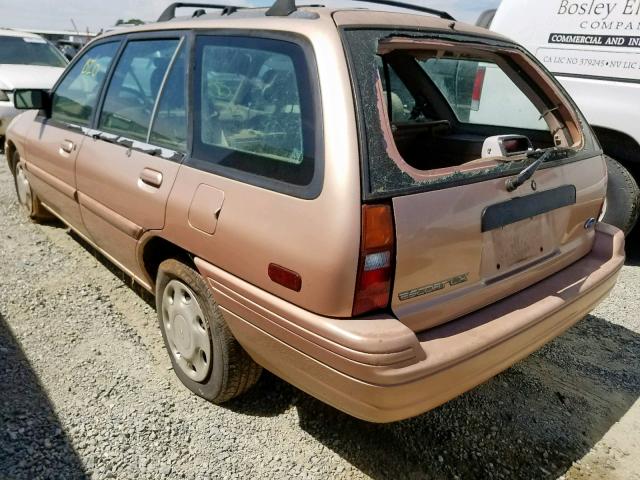 3FARP15J0RR147674 - 1994 FORD ESCORT LX TAN photo 3