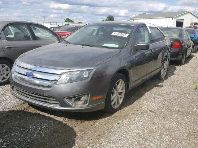 3FAHP0JG9BR280519 - 2011 FORD FUSION SEL GRAY photo 2