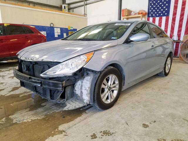 5NPEB4AC9DH751753 - 2013 HYUNDAI SONATA GLS TEAL photo 2