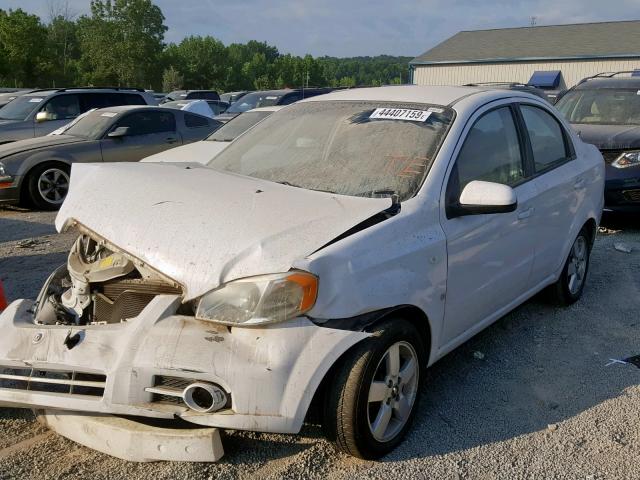 KL1TD56648B248608 - 2008 CHEVROLET AVEO BASE Ақ фото 2