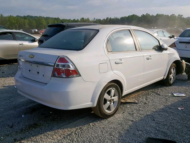 KL1TD56648B248608 - 2008 CHEVROLET AVEO BASE Ақ фото 4
