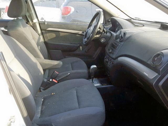 KL1TD56648B248608 - 2008 CHEVROLET AVEO BASE Ақ фото 5