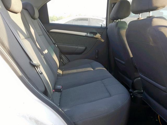 KL1TD56648B248608 - 2008 CHEVROLET AVEO BASE Ақ фото 6