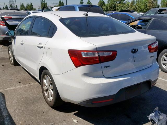 KNADN4A3XC6045075 - 2012 KIA RIO EX WHITE photo 3