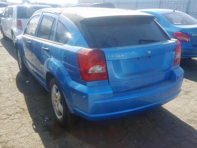 1B3HB28B08D744833 - 2008 DODGE CALIBER BLUE photo 3