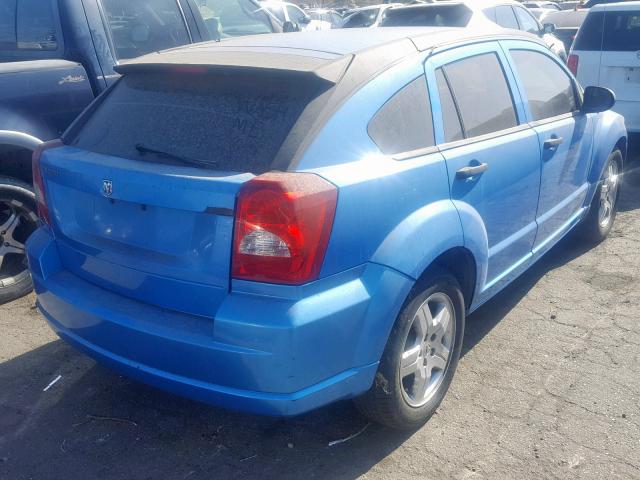 1B3HB28B08D744833 - 2008 DODGE CALIBER BLUE photo 4