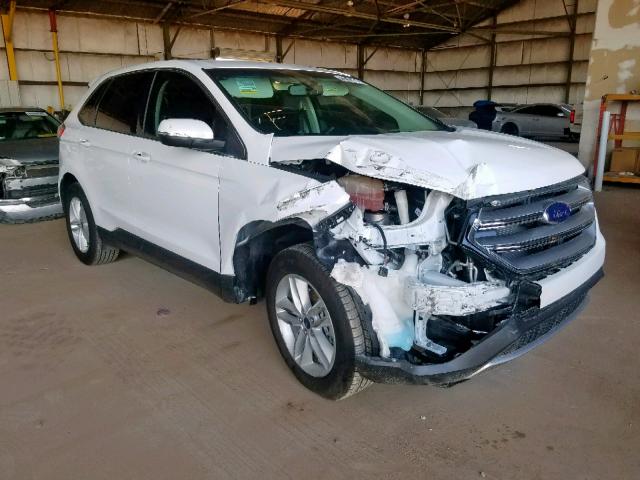 2FMPK3J83HBC69002 - 2017 FORD EDGE SEL WHITE photo 1