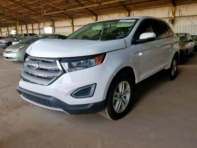 2FMPK3J83HBC69002 - 2017 FORD EDGE SEL WHITE photo 2