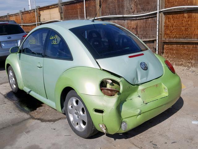 3VWCP21C82M403122 - 2002 VOLKSWAGEN NEW BEETLE მწვანე ფოტო 3