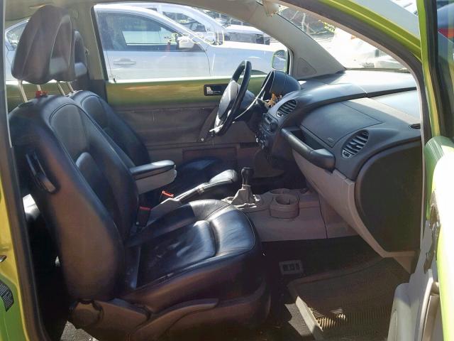 3VWCP21C82M403122 - 2002 VOLKSWAGEN NEW BEETLE მწვანე ფოტო 5