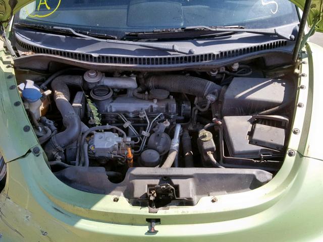 3VWCP21C82M403122 - 2002 VOLKSWAGEN NEW BEETLE მწვანე ფოტო 7