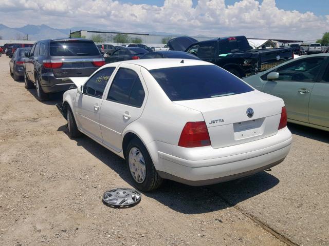 3VWRK69M81M134163 - 2001 VOLKSWAGEN JETTA GL WHITE photo 3