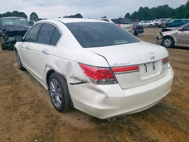 1HGCP3F82BA011524 - 2011 HONDA ACCORD EXL WHITE photo 3