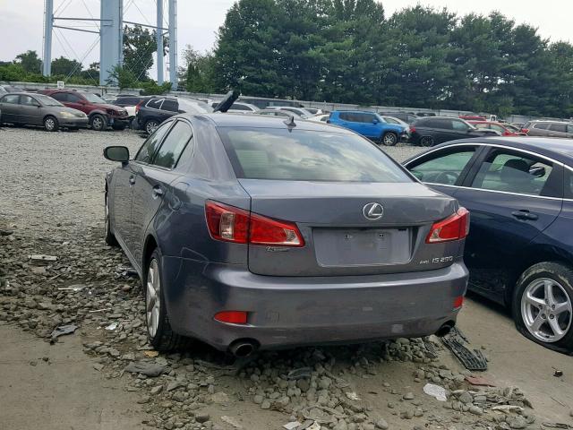 JTHCF5C24C5055546 - 2012 LEXUS IS 250 GRAY photo 3