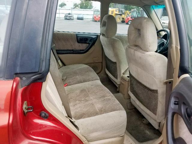 JF1SF65541H758057 - 2001 SUBARU FORESTER S MAROON photo 6