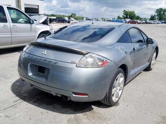 4A3AK64F37E052667 - 2007 MITSUBISHI ECLIPSE ES GRAY photo 4