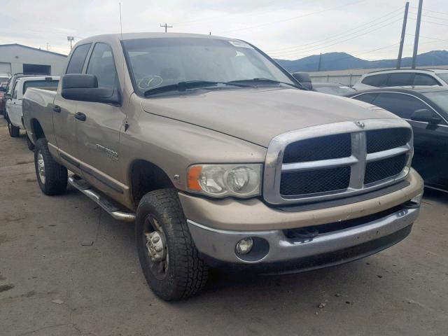 3D7KS28C95G861358 - 2005 DODGE RAM 2500 S Bej foto 1