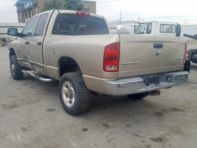 3D7KS28C95G861358 - 2005 DODGE RAM 2500 S Bej foto 3