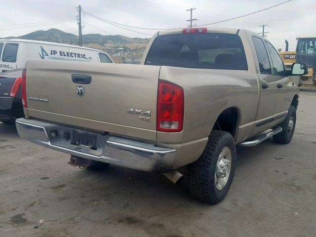 3D7KS28C95G861358 - 2005 DODGE RAM 2500 S Bej foto 4