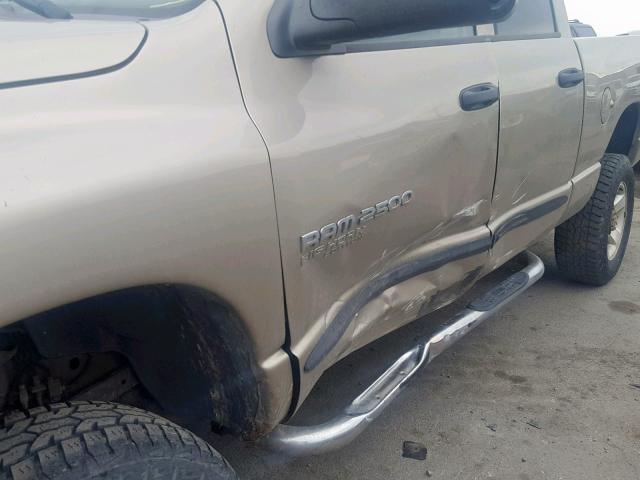 3D7KS28C95G861358 - 2005 DODGE RAM 2500 S Bej foto 9