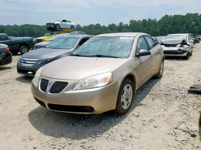 1G2ZF58B674153434 - 2007 PONTIAC G6 VALUE L TAN photo 2