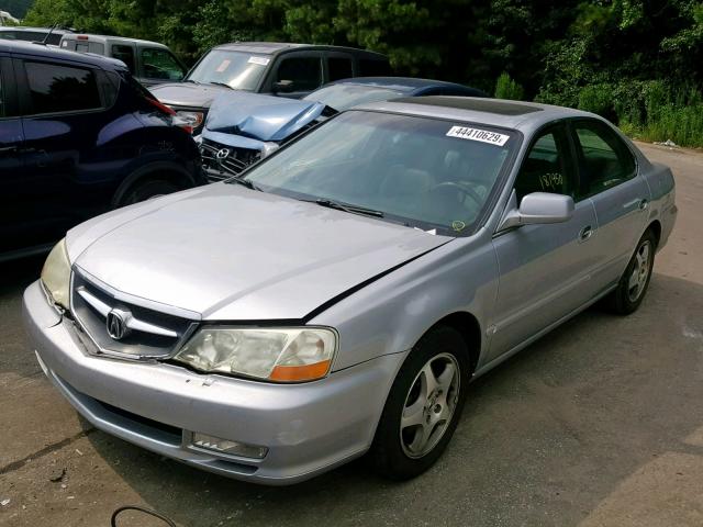 19UUA56662A049869 - 2002 ACURA 3.2TL SILVER photo 2