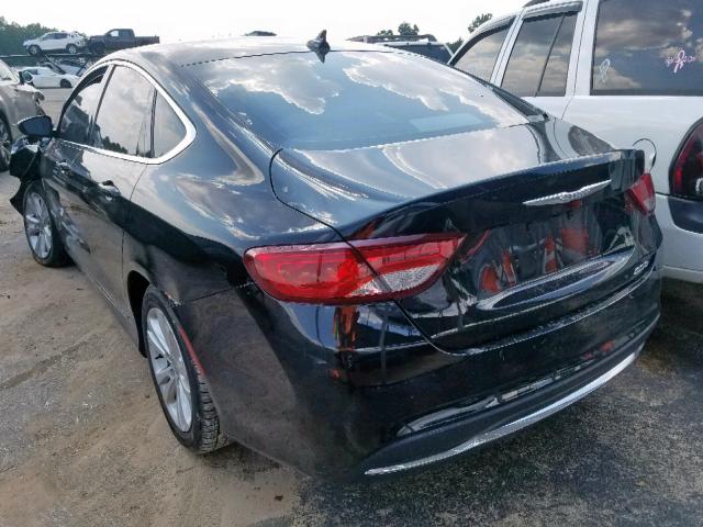 1C3CCCAB8GN190251 - 2016 CHRYSLER 200 LIMITE BLACK photo 3