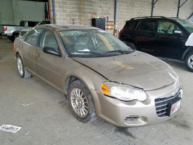 1C3EL46R04N271325 - 2004 CHRYSLER SEBRING LX GOLD photo 1