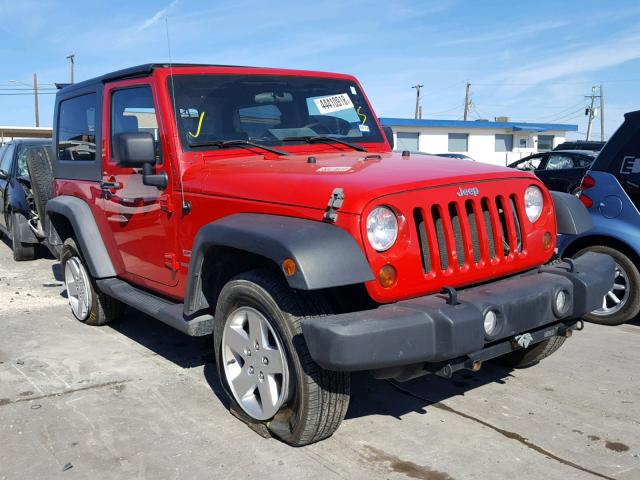 1J4AA2D14AL195921 - 2010 JEEP WRANGLER S RED photo 1