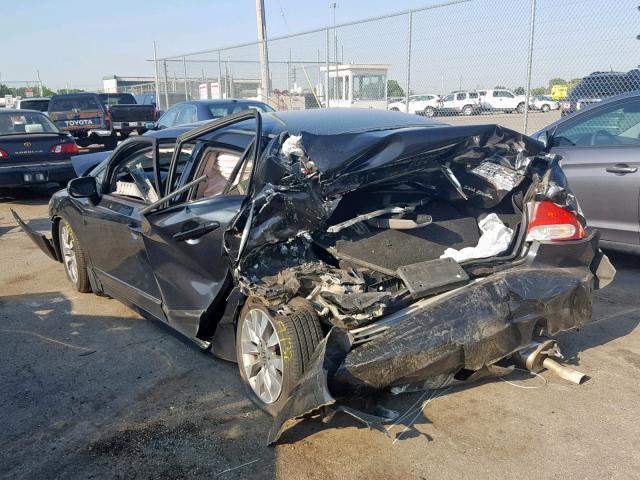 1HGFA16979L028006 - 2009 HONDA CIVIC EXL 黑色 照片 3