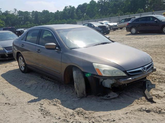 1HGCM56797A169071 - 2007 HONDA ACCORD EX GRAY photo 1