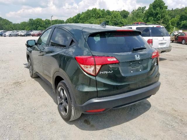 3CZRU6H51JM706661 - 2018 HONDA HR-V EX GREEN photo 3