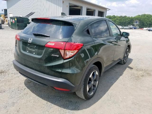 3CZRU6H51JM706661 - 2018 HONDA HR-V EX GREEN photo 4