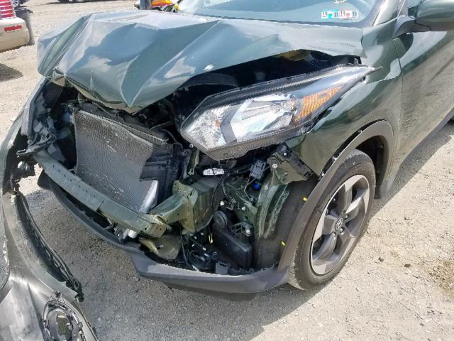 3CZRU6H51JM706661 - 2018 HONDA HR-V EX GREEN photo 9