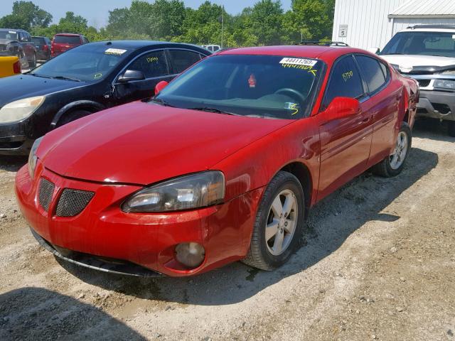 2G2WP552661244704 - 2006 PONTIAC GRAND PRIX RED photo 2