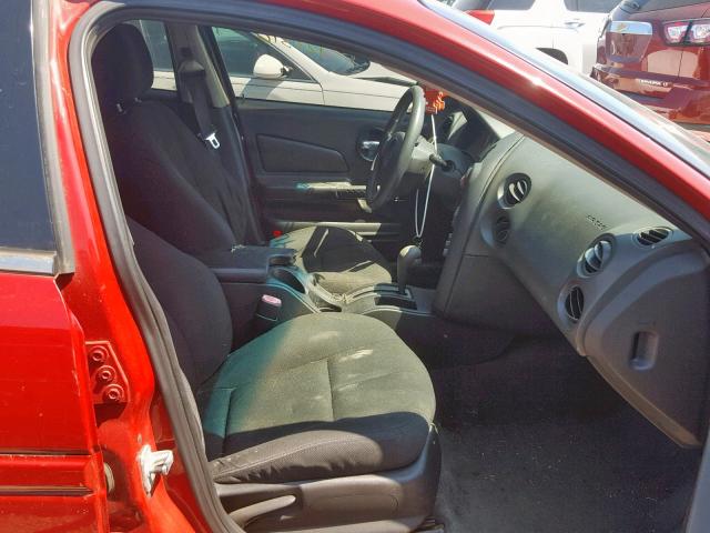 2G2WP552661244704 - 2006 PONTIAC GRAND PRIX RED photo 5