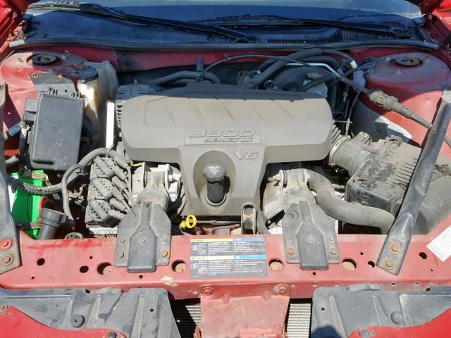 2G2WP552661244704 - 2006 PONTIAC GRAND PRIX RED photo 7