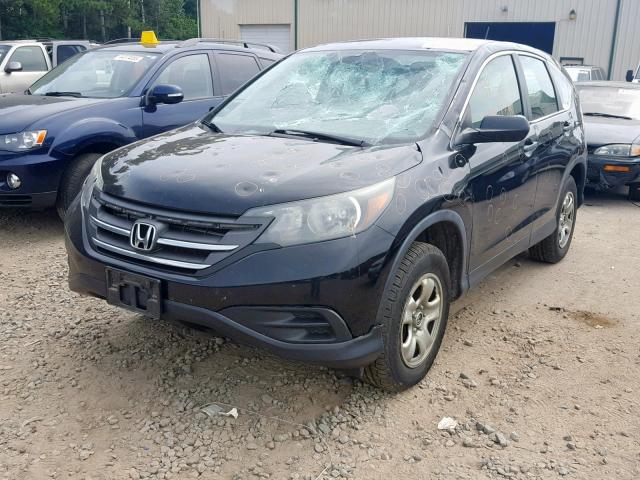 2HKRM4H39DH602325 - 2013 HONDA CR-V LX BLACK photo 2