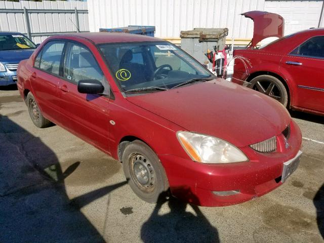 JA3AJ26E94U016212 - 2004 MITSUBISHI LANCER ES RED photo 1