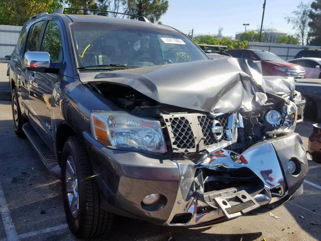 5N1AA08A87N705720 - 2007 NISSAN ARMADA SE CHARCOAL photo 1